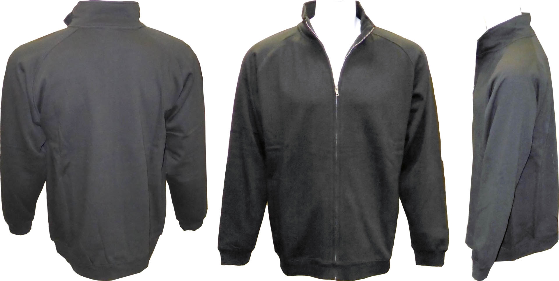 Adult Full Covered Zipper Fleece Sweatshirt Jacket